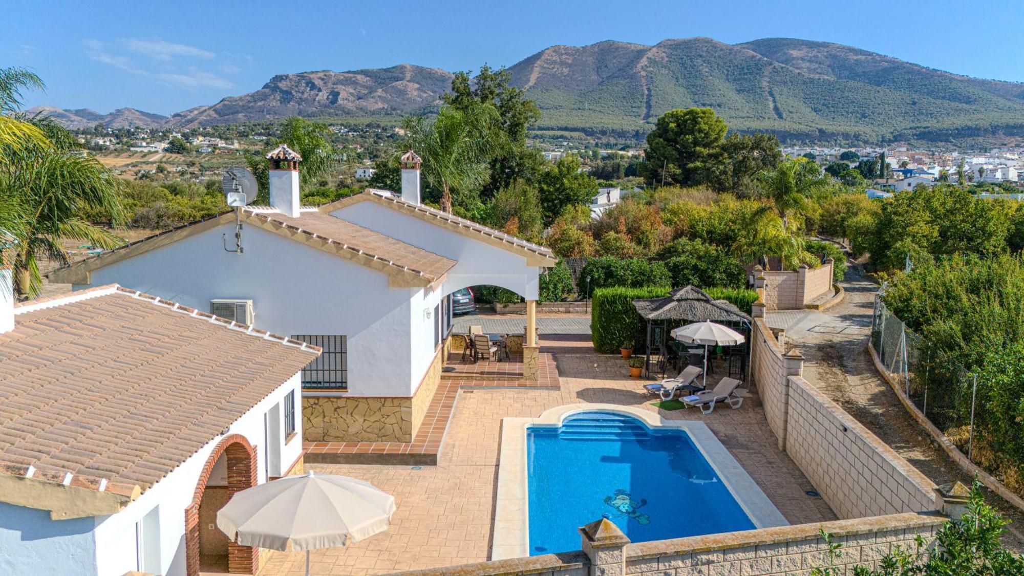 Pensjonat Casa Rural Tipica Andaluza, Wifi,Piscina, Barbacoa, Aire Acondicionado, 5Min Centros Alhaurín el Grande Zewnętrze zdjęcie